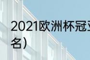 2021欧洲杯冠亚季军（21年欧洲杯排名）