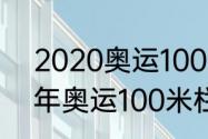 2020奥运100米栏女子成绩（2020年奥运100米栏女子成绩）