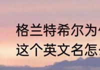 格兰特希尔为什么不是状元（“希尔”这个英文名怎么拼）