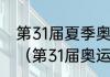 第31届夏季奥林匹克运动会在那举办（第31届奥运会是几年几月几日）