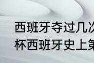 西班牙夺过几次世界杯（在南非世界杯西班牙史上第几次捧起大力神杯）