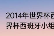 2014年世界杯西班牙战绩（2014年世界杯西班牙小组赛成绩）