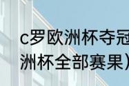 c罗欧洲杯夺冠上场了没有（2021欧洲杯全部赛果）