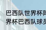 巴西队世界杯阵容及实力（2010年世界杯巴西队球员）