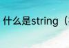 什么是string（字符串变量什么意思）