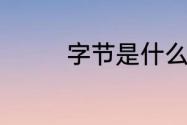 字节是什么（字节是什么）