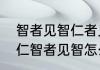 智者见智仁者见仁什么意思（仁者见仁智者见智怎么怼回去）