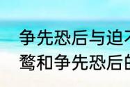 争先恐后与迫不及待的区别（趋之若鹜和争先恐后的区别）