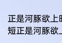 正是河豚欲上时意思（蒌蒿满地芦芽短正是河豚欲上时的欲上是什么意思）