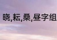 晓,耘,桑,昼字组词（耘字组词两个字）