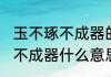 玉不琢不成器的全诗和译文（玉不琢，不成器什么意思）