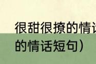 很甜很撩的情话短句十字（很甜很撩的情话短句）