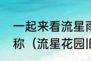 一起来看流星雨，动画版，主题曲名称（流星花园旧版主题曲）