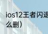 ios12王者闪退怎么修复（闪退助手怎么删）