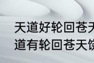 天道好轮回苍天饶过谁什么意思（天道有轮回苍天饶过谁是什么意思）