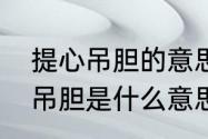 提心吊胆的意思是什么四年级（提心吊胆是什么意思三年级上册）