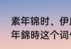 素年锦时、伊辰相守是什么意思（素年錦時这个词什么意思）