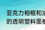 亚克力相框和油画相框的区别（相框的透明塑料面板坏了还能换吗）