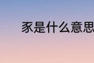 豕是什么意思（豕字什么意思）