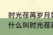 时光荏苒岁月如梭不负韶华的意思（什么叫时光荏苒、岁月如梭）