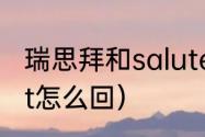 瑞思拜和salute区别（瑞思拜respect怎么回）