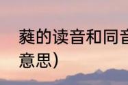 蕤的读音和同音字（蕤在六书里什么意思）