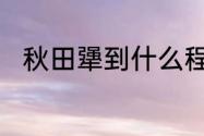 秋田犟到什么程度　秋田变化过程