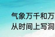 气象万千和万千气象是一个意思吗　从时间上写洞庭湖气象万千的语境