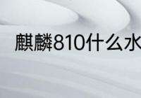 麒麟810什么水平　麒麟810怎么样