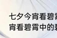 七夕今宵看碧霄全诗的意思　七夕今宵看碧霄中的碧是什么意思