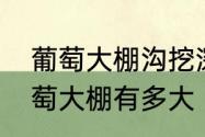 葡萄大棚沟挖深了怎么回填　一个葡萄大棚有多大