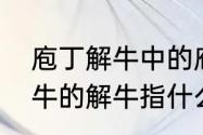 庖丁解牛中的庖丁是人名吗　庖丁解牛的解牛指什么