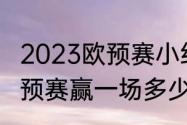 2023欧预赛小组赛一共几场比赛　欧预赛赢一场多少分