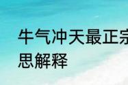 牛气冲天最正宗的做法　牛气冲天意思解释