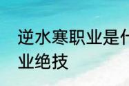 逆水寒职业是什么意思　逆水寒各职业绝技