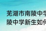 芜湖市南陵中学是初中还是高中　南陵中学新生如何分班