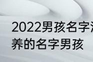 2022男孩名字洋气有涵养　李姓有涵养的名字男孩