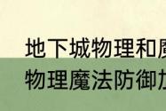 地下城物理和魔法防御力之和怎么看　物理魔法防御加5%有用吗