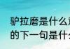 驴拉磨是什么意思　歇后语毛驴拉磨的下一句是什么啊