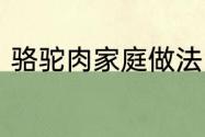 骆驼肉家庭做法　骆驼肉最简单配料