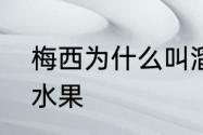 梅西为什么叫溜溜梅　溜溜梅是不是水果