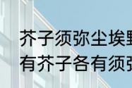 芥子须弥尘埃野马意思　寸杯之界各有芥子各有须弥是什么意思