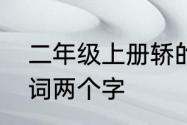 二年级上册轿的组词怎么写　轿的组词两个字