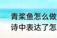 青桨鱼怎么做　吴松道中二首其二，诗中表达了怎样的情感