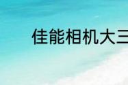 佳能相机大三元有树脂镜片吗