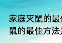 家庭灭鼠的最佳方法是什么　家庭灭鼠的最佳方法是什么