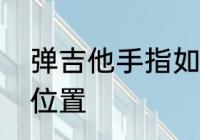 弹吉他手指如何　吉他按品格的手指位置