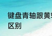 键盘青轴跟黄轴的区别　红轴和青轴区别