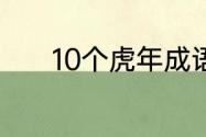 10个虎年成语　虎年四字词语