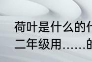 荷叶是什么的什么填空一年级　小学二年级用……的……是……的伞写诗